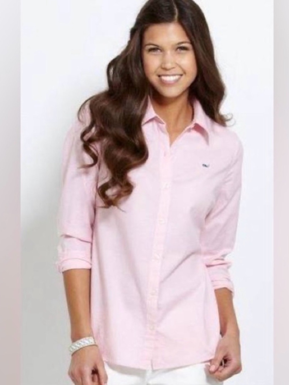 Vineyard Vines Pale Pink Button-Down Shirt Size 6
